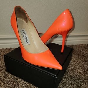 Neon Jimmy Choo heels